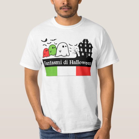 Italiaanse Halloween Ghosts, Fantasmi di Halloween T-shirt (Voorkant)