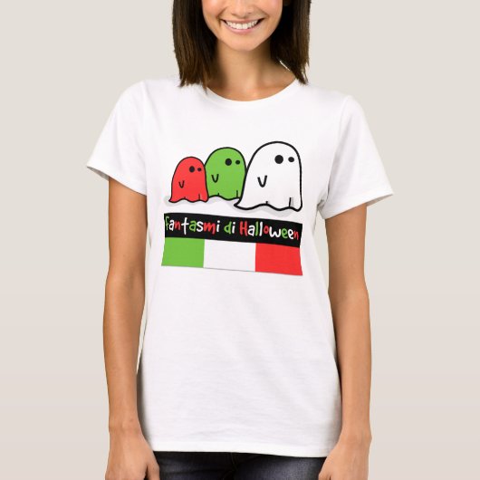Italiaanse Halloween Ghosts, Fantasmi di Halloween T-shirt (Voorkant)
