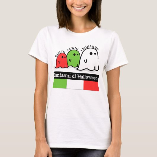 Italiaanse Halloween Ghosts, Fantasmi di Halloween T-shirt (Voorkant)