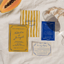 Italiaanse hand geschilderde pinstripes bruiloft