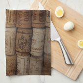 Italiaanse handdoek voor Collectie met wijnkurk (Quarter Fold)