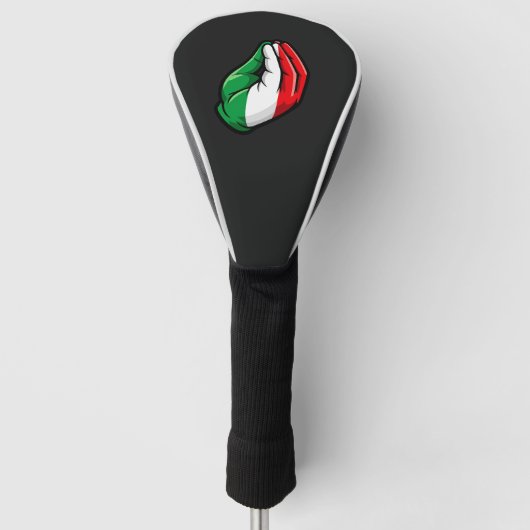 Italiaanse Handgebaar Golfhoes Golfheadcover (Voorkant)