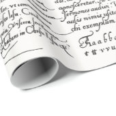 Italiaanse  handschrift Calligrafie Cadeaupapier (Rol Hoek)