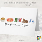 Italiaanse Happy Birthday Kaart, Buon Compleanno I Kaart