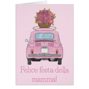 italiaanse Happy Moeders Day Fiat 500