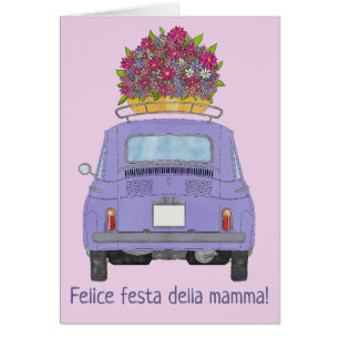 italiaanse Happy Moeders Day Fiat 500