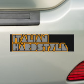 Italiaanse hardstijl bumpersticker (Op auto)