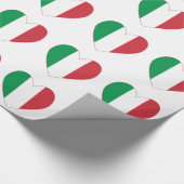 Italiaanse Hart Vlag Cadeaupapier (Hoek)