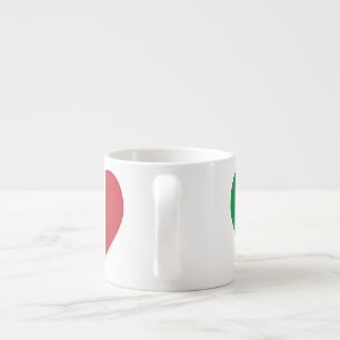 Italiaanse Hart Vlag Espresso Kop