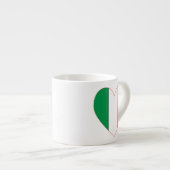 Italiaanse Hart Vlag Espresso Kop (Voorkant rechts)