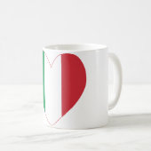 Italiaanse Hart Vlag Koffiemok (Voorkant rechts)