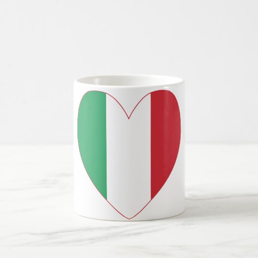 Italiaanse Hart Vlag Koffiemok (Center)