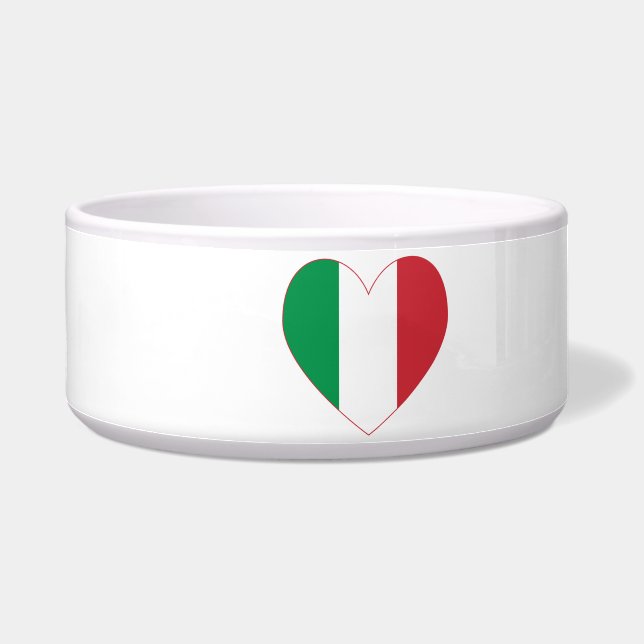 Italiaanse Hart Vlag Voerbakje (Links)