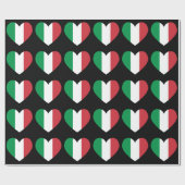 Italiaanse Harten Cadeaupapier (Vlak)