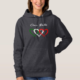 Italiaanse harten | Ciao Bella | Jouw tekst Hoodie