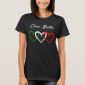 Italiaanse harten | Ciao Bella | Jouw tekst T-shirt (Voorkant)