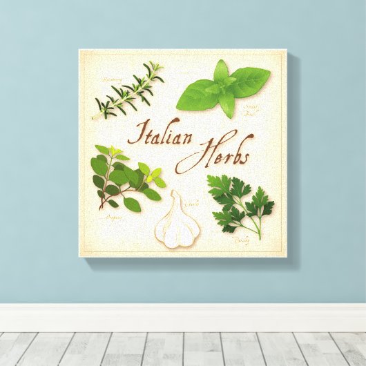 Italiaanse Herbs Canvas Art (Insitu (Houten vloer))
