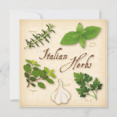 Italiaanse Herbs Recipe Card (Voorkant)