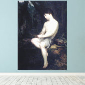 Italiaanse Herder Boy Fine Art Canvas Print (Insitu (Houten vloer))