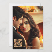 Italiaanse Herfst Elopement bruiloft Receptie Foto Kaart (Achterkant)