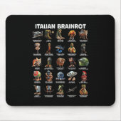 Italiaanse hersenrot Italiaanse brainrot grappige  Muismat (Voorkant)