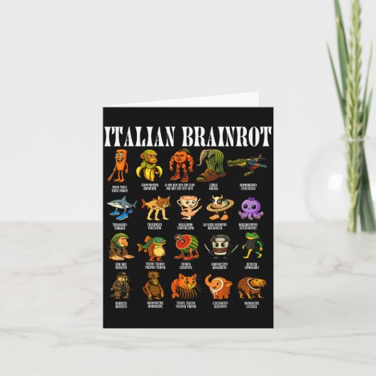 Italiaanse Hersenrot Italiaanse Hersenrot Grappige Kaart (Voorkant)