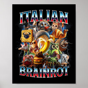 Italiaanse hersenrot Italiaanse hersenrot grappige Poster