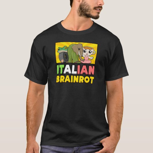 italiaanse hersenrot t-shirt (Voorkant)