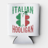 Italiaanse holigan Italië vlag Shamrock St Patrick Blikjeskoeler (Voorkant)