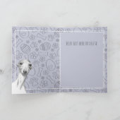 Italiaanse hond van Greyhound Paaspatroon Cute Pas Feestdagen Kaart (Binnen)