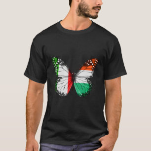 Italiaanse Hongaarse vlag vlinder T-shirt