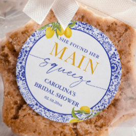 Italiaanse Hoofdprijs Bruidsfeest Citroen Ronde Sticker