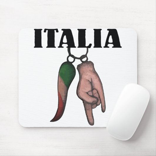 ITALIAANSE HORN MET EVIL EYE, CORNO MUISMAT (Met muis)