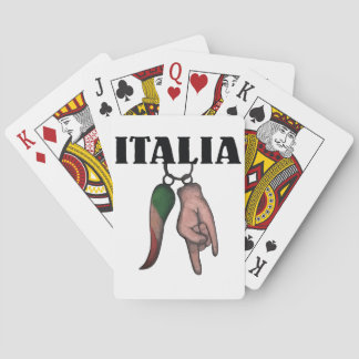 ITALIAANSE HORN MET EVIL EYE, CORNO POKERKAARTEN
