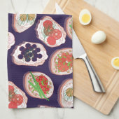 Italiaanse Hors d'oeuvres | Canapatroon Theedoek (Quarter Fold)