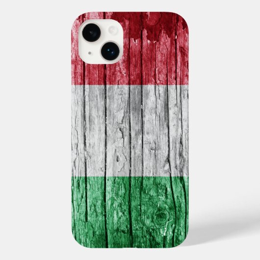 Italiaanse houten vlag Case-Mate iPhone case (Achterkant)