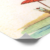  Italiaanse humor, vetdame duiken Poster (Hoek)