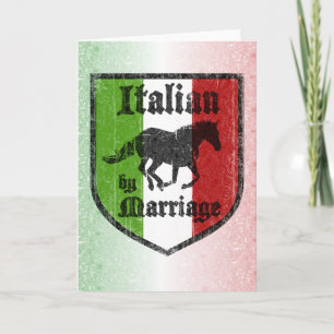 Italiaanse Huwelijks Verwelkomingskaart Kaart