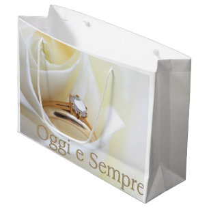 Italiaanse huwelijkscadeau gefeliciteerd cadeau ta large cadeautasje