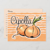 Italiaanse identiteitskaart voor geadresseerden briefkaart (Voorkant / Achterkant)