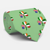 Italiaanse Ierse Amerikaanse Klaver Stropdas (Opgerold)