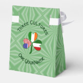 Italiaanse Ierse Amerikaanse Shamrock gepersonalis Bedankdoosjes (Achterkant)