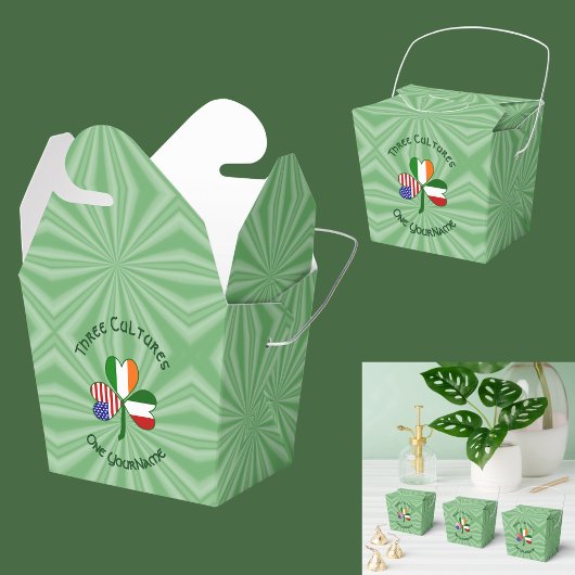 Italiaanse Ierse Amerikaanse Shamrock gepersonalis Bedankdoosjes