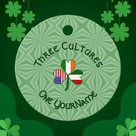 Italiaanse Ierse Amerikaanse Shamrock gepersonalis Bedankjes Labels