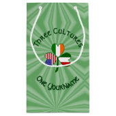 Italiaanse Ierse Amerikaanse Shamrock gepersonalis Klein Cadeauzakje (Achterkant)