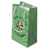 Italiaanse Ierse Amerikaanse Shamrock gepersonalis Klein Cadeauzakje (Achterkant Gekanteld)