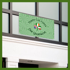 Italiaanse Ierse Amerikaanse Shamrock gepersonalis Spandoek