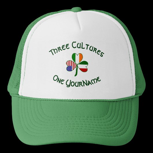 Italiaanse Ierse Amerikaanse Shamrock gepersonalis Trucker Pet