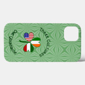 Italiaanse Ierse Amerikaanse Shamrock vlag geperso Case-Mate iPhone Case (Achterkant (horizontaal))