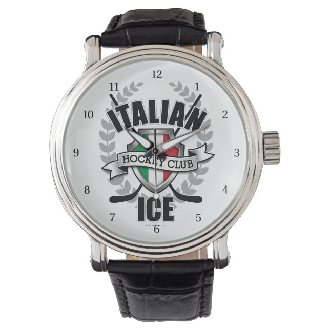 Italiaanse ijskap Hockey Watch Horloge (Voorkant)